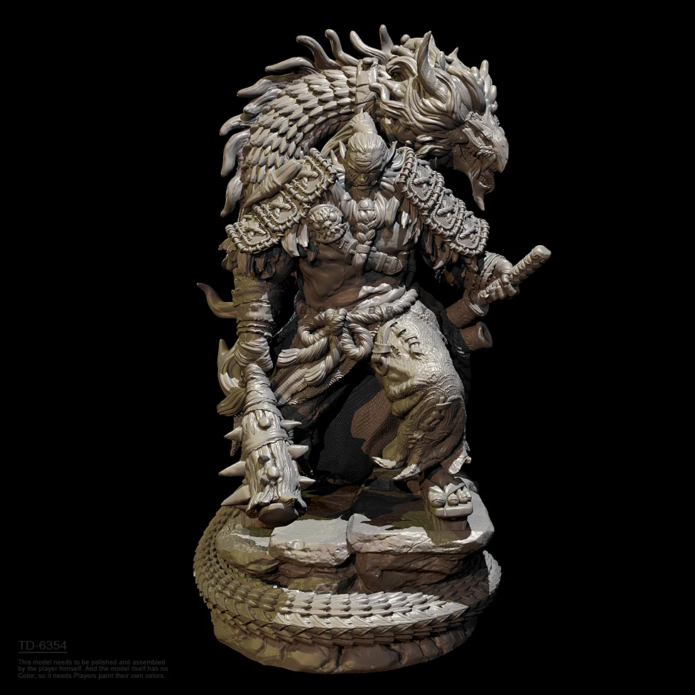 Height of man 38mm 50mm Resin model kits figure colorless and self-assembled（3D Printing ） TD-6354/3D