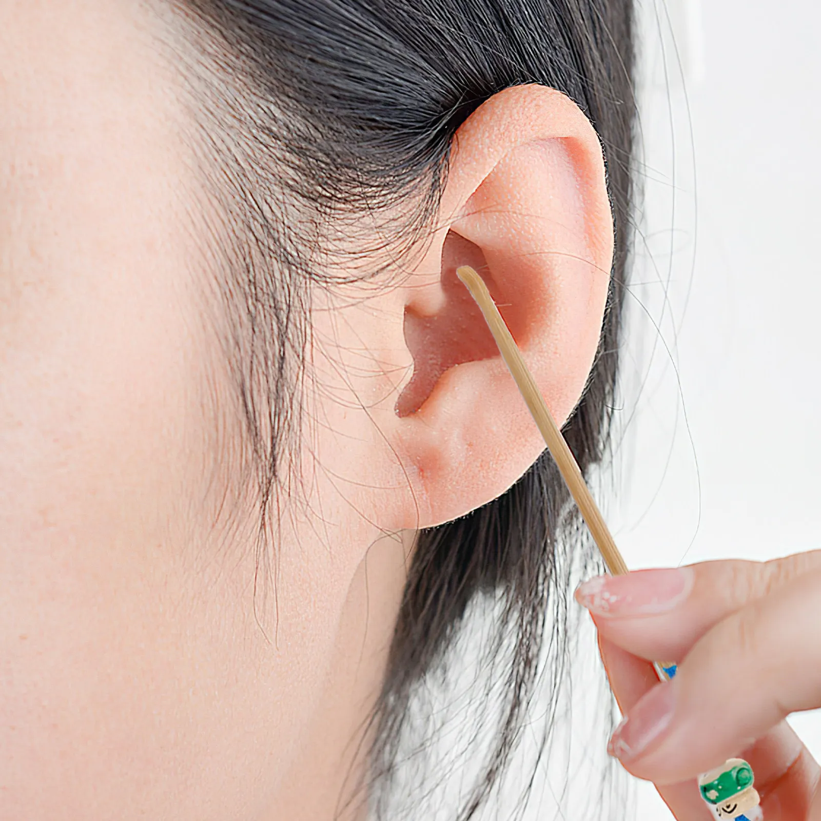 1Set Ear Cleaning Tool Set Goose Hair Stainless Steel Tools for Thorough Ear Wax Removal Soothing Massage Home Travel