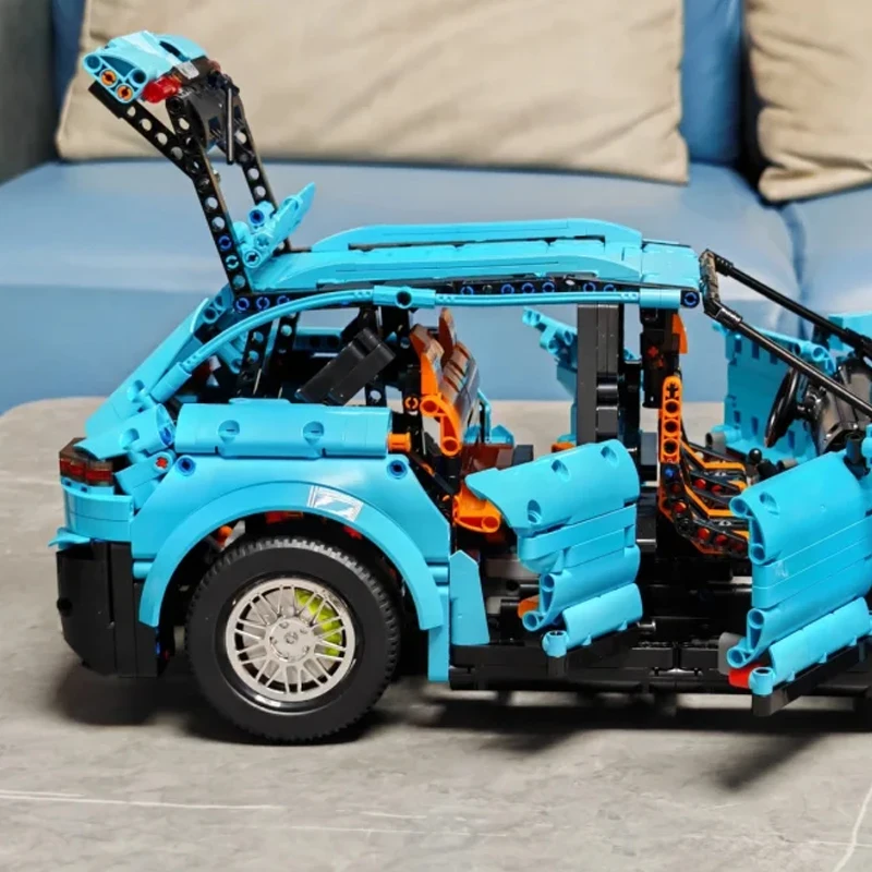 Blocs de construction de voiture SUV, échelle 1:8, Kit de modèle de ville, voiture de sport, briques, ornements, Collection de véhicules, jouets DIY, cadeaux créatifs, 3181 pièces