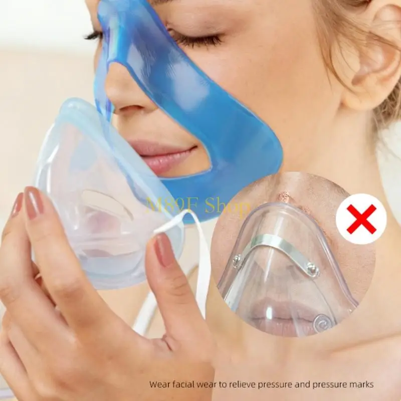 M89F Elastic CPAP Masks Nasal Protective Cushions Prevents Skin Irritation 12.5X12.5Cm