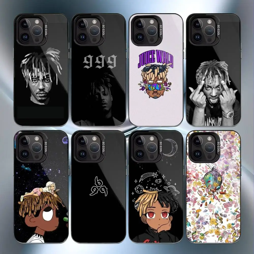 

Rapper 999 J-Juice W-WRLD Phone Case For IPhone 16 17 15 14 12 13 Pro Max Black Color Shockproof Cover