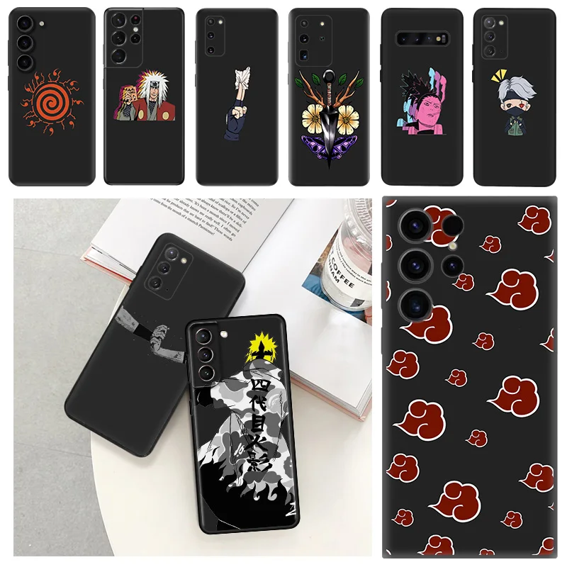 Phone Case for Samsung S24 S20 S21 S22 S10 S23 Ultra FE Plus 5G Anime N-Narutos shuriken Galaxy Note20 Shell Black Cases Cover