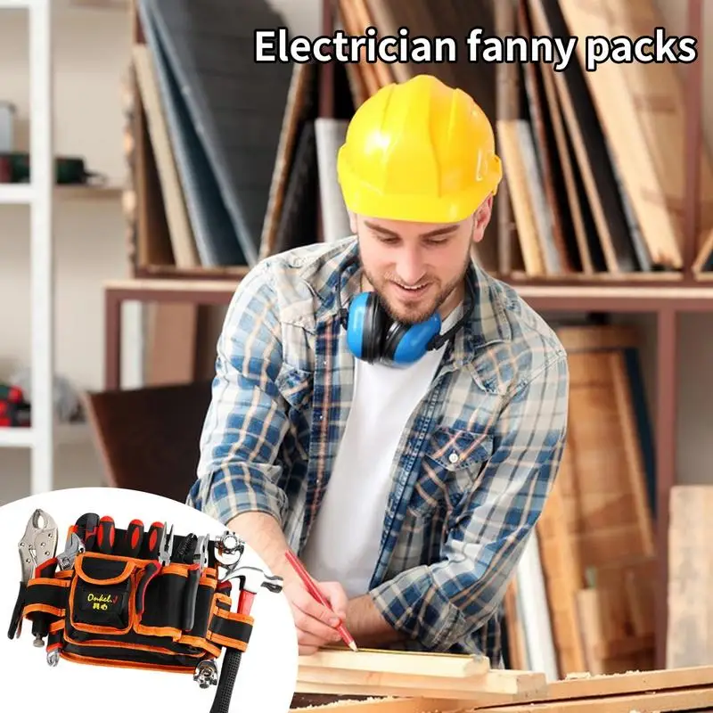 

Belt Tool Pouch Multifunctional Tool Storage Bag Adjustable Framing Organizer Oxford Cloth Utility Pouch For Electrician