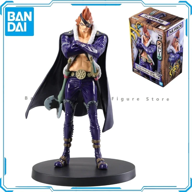 En Stock Original Bandai BANPRESTO DXF One Piece RED Drake figura de acción animación juguete para regalo modelo coleccionista Anime Hobby genuino