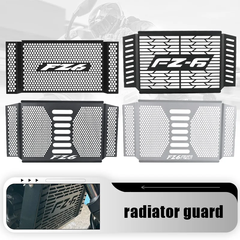 For Yamaha FZ6 FAZER 600 FZ6S FZ6N FZ6 S/N Radiator Grille Guard Cover FAZER600 FZ600 FZ 600 2004 2005 2006 2007 2008 2009 2010 