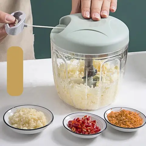 1PC 홈 수동 생강 분쇄기 마늘 진흙 스플래셔 다기능 야채 커터 휴대용 고기 분쇄기 주방 요리 도구