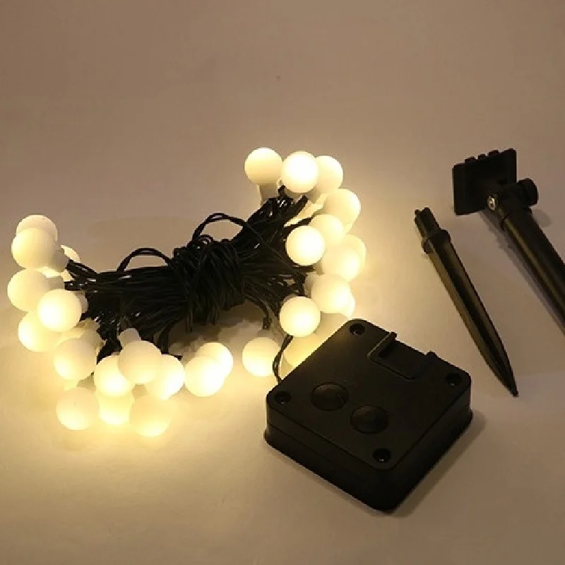 Outdoor Waterproof Crystal Globe Fairy Lights Solar String Lights for Garden Christmas Party Camping Decor 200 LED