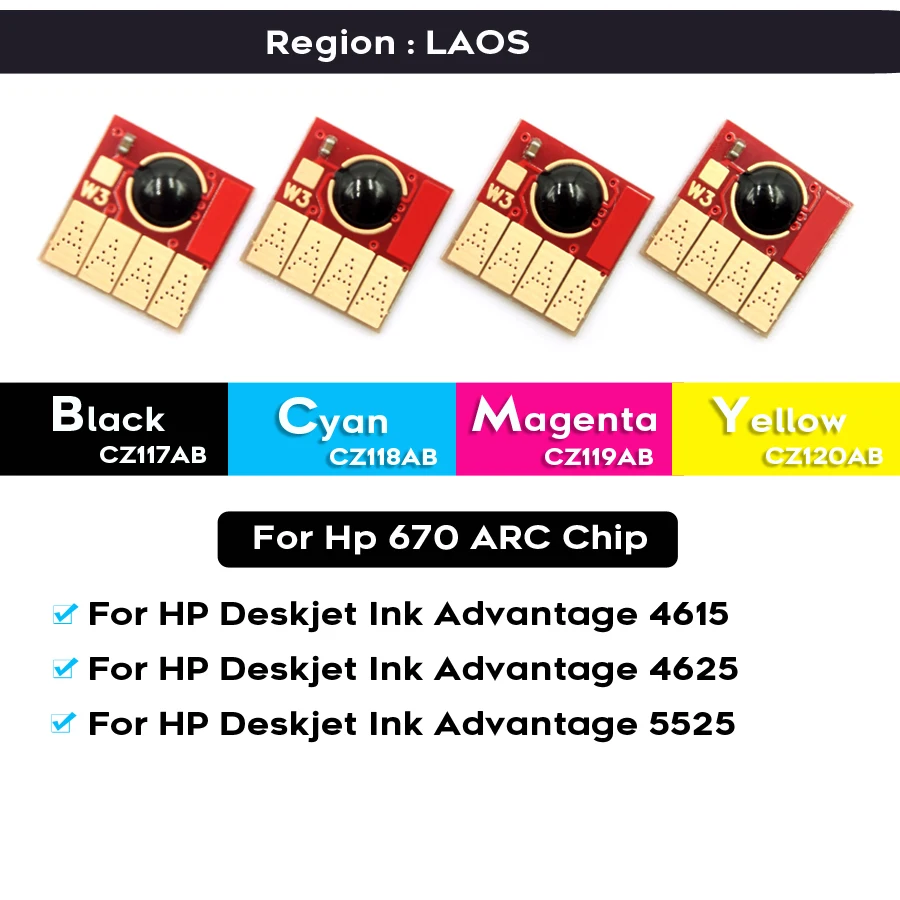 178 XL 364 XL 564 XL 862 655 920 Auto Reset ARC Chip For HP 5520 5521 5522 5524 5525 5510 B11a B11b B11g Printer