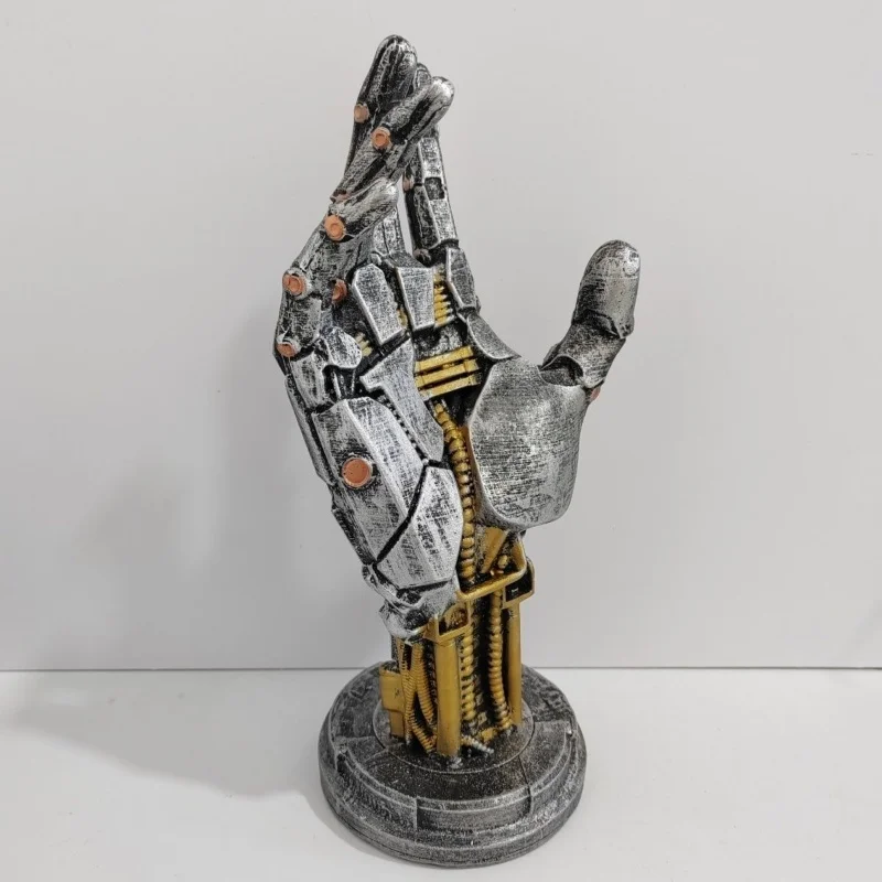 2024 New Asura Cybepunk Mechanical Hand Pendulum Handle Stand Desktop Model Decoration Boyfriend Birthday Toy Gift For Friend