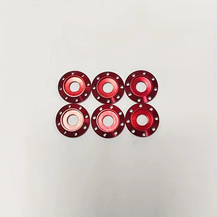 Color Titanium 8-Hole Decor Washer M8, Motorcycle E-Scooter Disc Rotor Mod Spacer Gasket