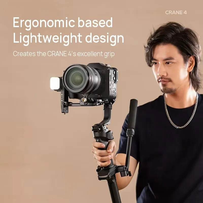 كرين 4 كاميرا سينما DSLR احترافية كاميرا فيديو 3 محاور مثبت Gimbal لسوني كانون نيكون BMD 4K 6K #4