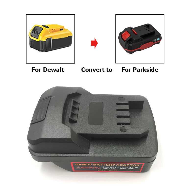 

Battery Adapter Converter For Dewalt 18V/20V Lithium-lon Battery DCB180 DCB182 DCB200 To For Parkside 20V Power Tool Accessories