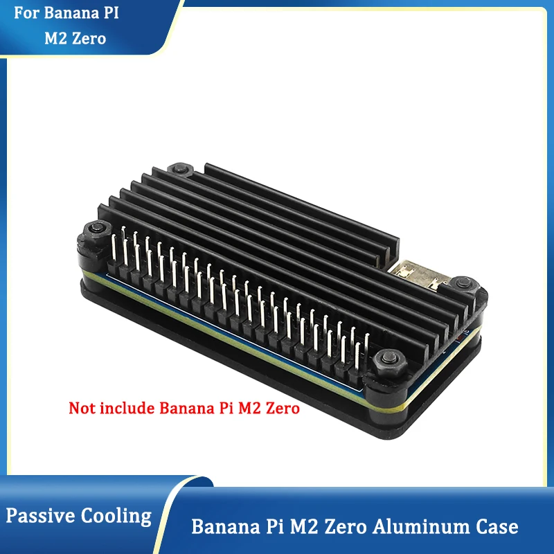 

BPi M2 Zero Aluminum Alloy Case Shell Protection Metal Case Passive Cooling Enclouse for Banana Pi M2 Zero with Screwdriver