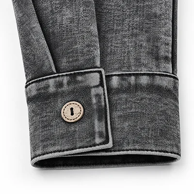 Herbst-Winter Denim Schwarz Kinderbekleidungsset - Familien-Matching-Outfits für Jungen und Mädchen mit Hemd und Strampler – Detail 26