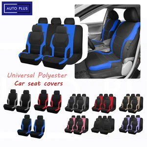 Universelle Polyester -Autositzabdeckungen, Sportdesign, geeignet für die meisten Autos, SUV, LKW, vier Saisons, Autozubehör 8 Hauptverkauf Honda Fit Cover - №4