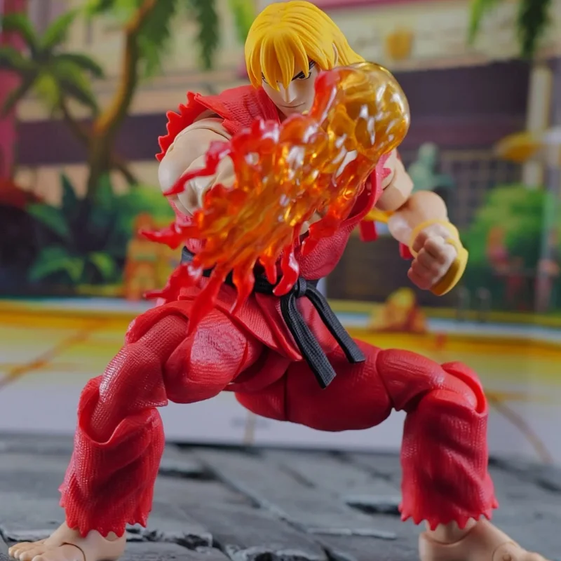 

in stock Storm Toys 1/12 Young Street Fighter 3 Ken King of Fighters Arcade 6-inch Mobile Doll Children's Birthday Gift
