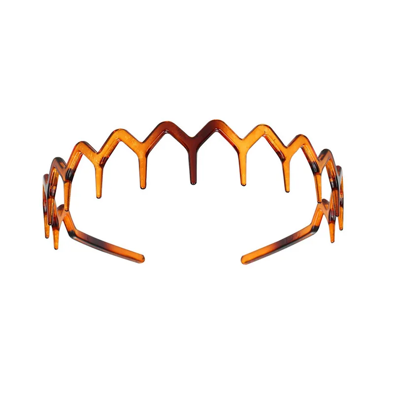 Headband Hair Comb Zigzag Band Notched Headband Woman Man Girl Non-slip Headband Girls Children Hairbands Hair Accessories