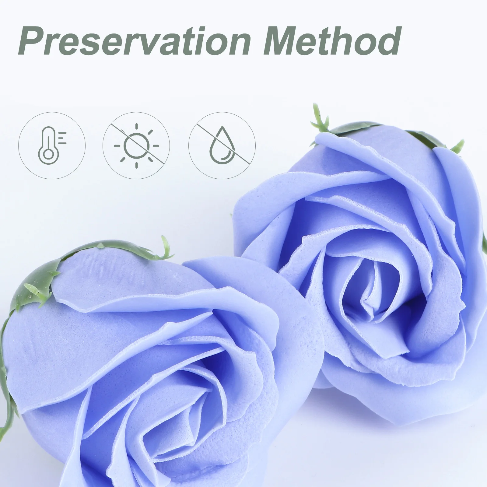 

50 Pcs Bouquet of Rose Soap Artificial Flower Festival Gift Petals Holiday Valentine's Day's Take Bath Decoration