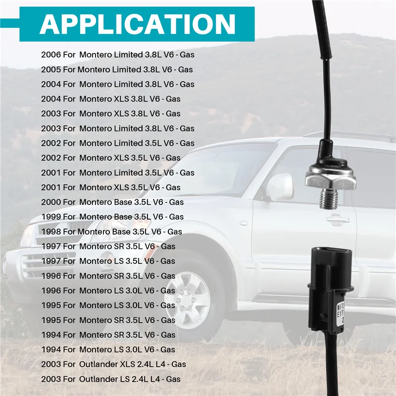 Sensor de detonación A80X-Knock E1T15678 E1T15576 MD304932 para Mitsubishi Outlander, Montero, Eclipse, Lancer, Endeavor, Galant