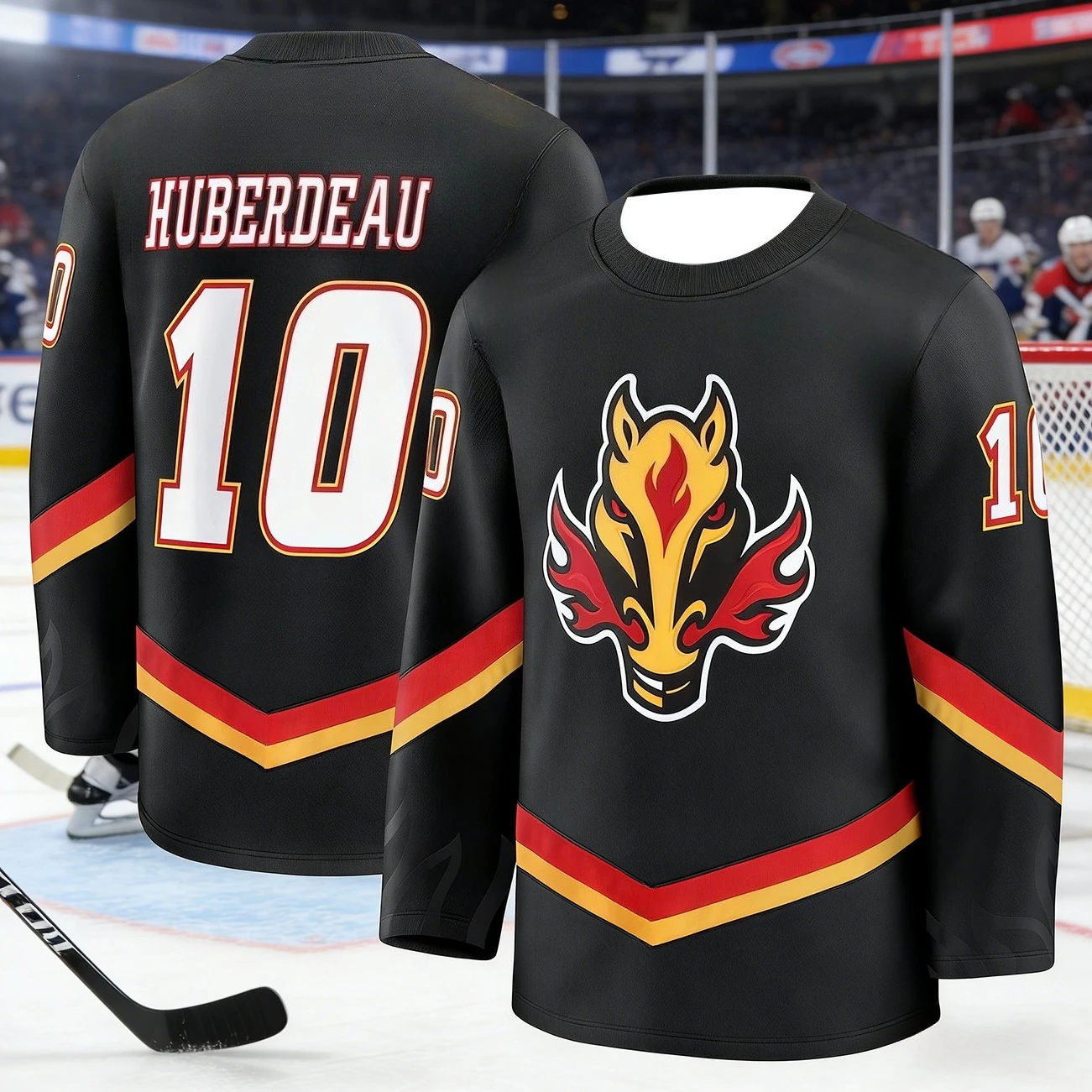 2026 New Model Chicago Men's Ice Hockey Sport Shirt - Blaze Fan - 3D Print - Breathable - Quick-Drying - Long Sleeve Kids