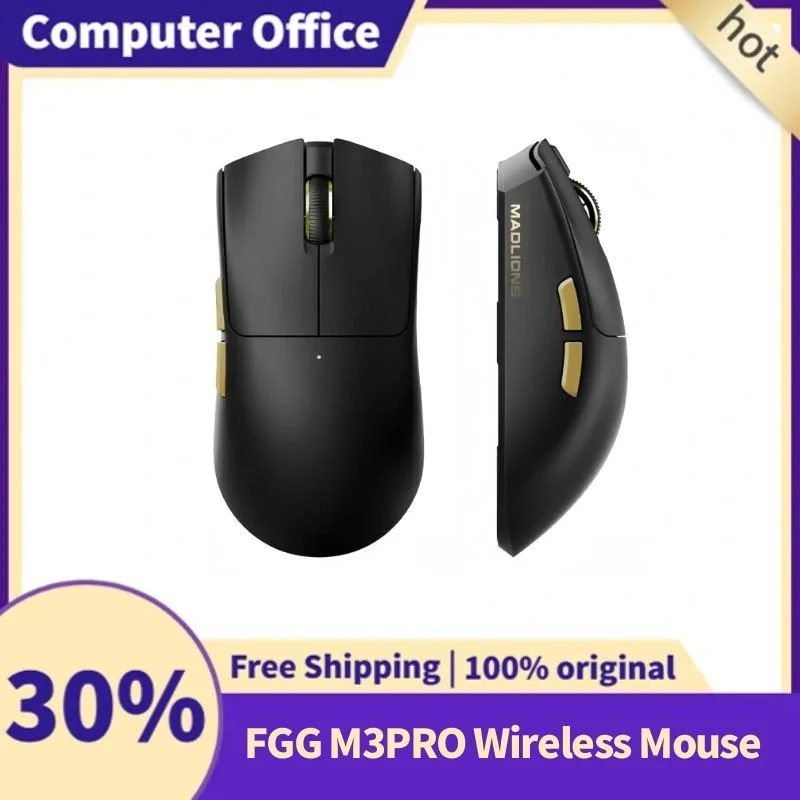 

MADLIONS M3 M3PRO 1000hz Wireless Gaming Tri Mode Mouse 63g Kailh Optical Switches 30000DPI 650mAh 133hz Bluetooth Gamingmouse