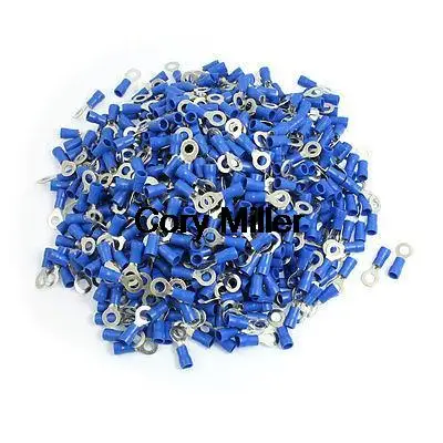 RV2-5L Ring Tongue Type Pre Insulated Terminals Blue  for AWG 16-14