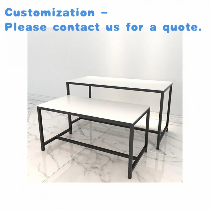 

custom.Kainice Customized Modern Style Retail Store Display Racks 2pcs/Nesting Tables Set Boutique Clothing Clothes Shop