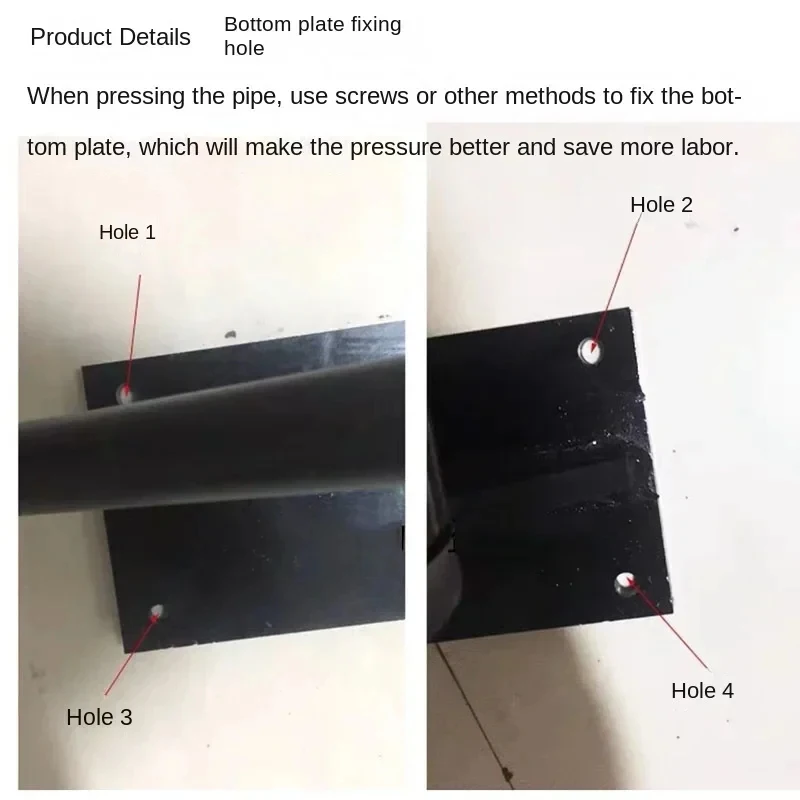 6/8 Teeth Hydraulic Hose Crimper Manual Pipe Crimping Press Easy Operation Plastic Tube Cutting High Pressure Rubber Hose Fittin