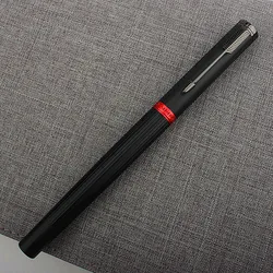 Jinhao 88-Stylo plume en métal, plume F 0.5mm, convertisseur d'encre, école, affaires, écriture, cadeaux, stylos avec pince à flèche