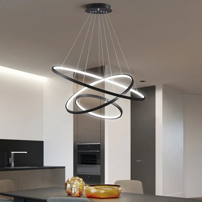 

Minimalist Led Pendant Light Chandeliers Hanging Lamp for Living Dining Room Kitchen Bedroom Nordic Circle Pendant Lamp Lustres