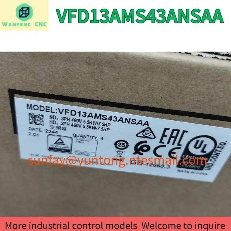 brand-new VFD13AMS43ANSAA frequency converter MS300 series 5.5KW Fast Shipping