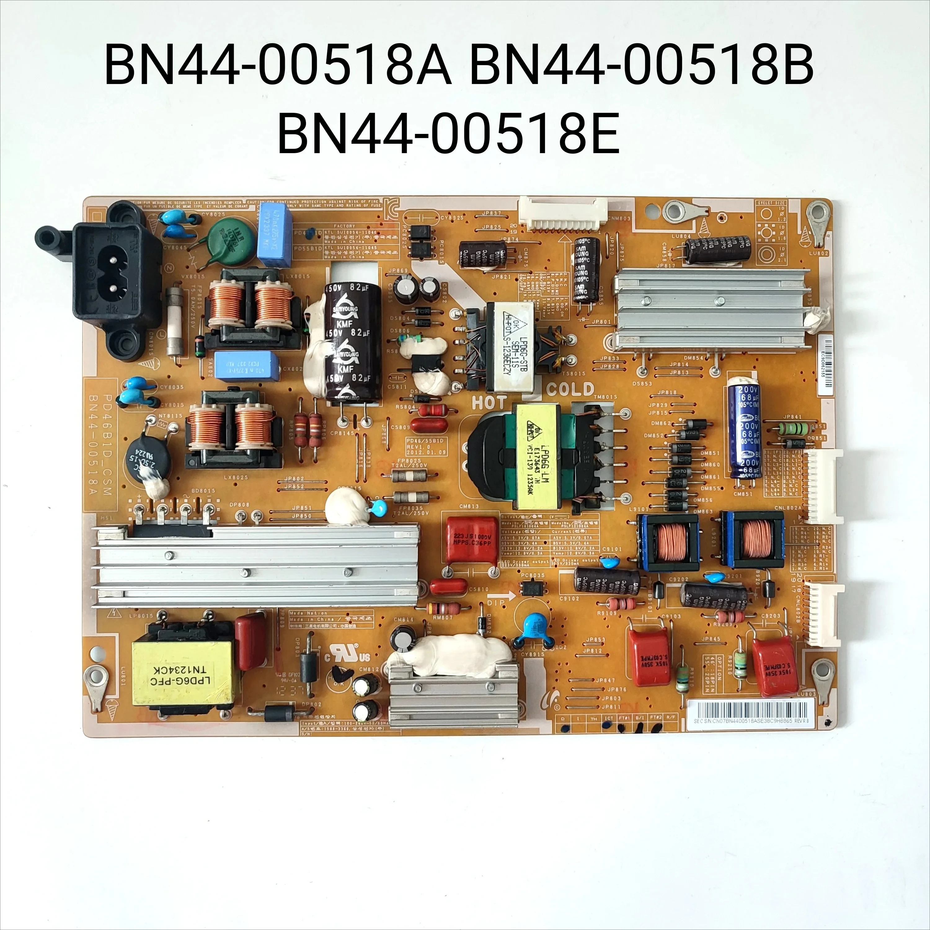 

BN44-00518A BN44-00518B BN44-00518E Power Supply Board For UE37ES6300 UE37ES6307 UE40ES6140 UA40ES6200 UE46ES6300 UE46ES6100 TV