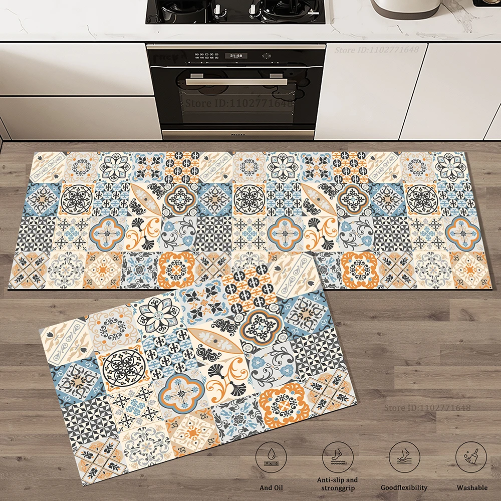 New 1 Pc Simple Style Soft Kitchen Floor Mat Absorbent Anti-Fatigue Non-Slip Easy To Handle Carpet Long Large Bathroom Entrance view 5