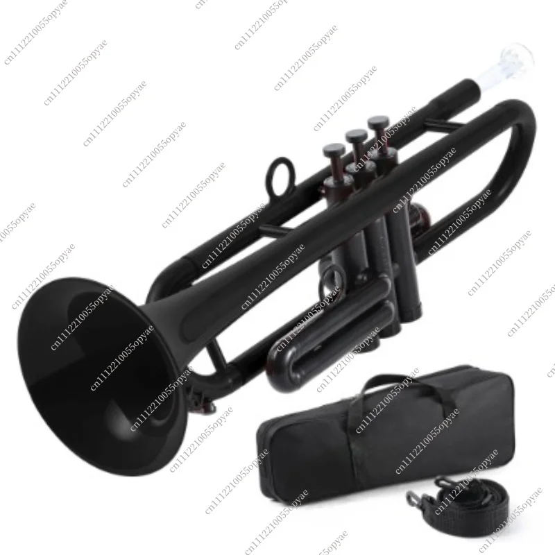 Bb Trumpet Plastic Instrument Lightweight for Beginner Student Adult Kids Performance