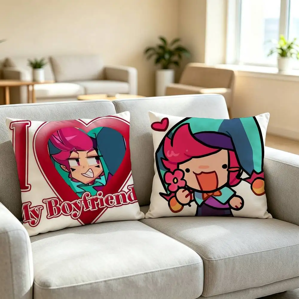 C-Chester G-Game Laser Square Double-Sided printed Pillow Case Bedroom Bedside Pillow Sofa Cushion Cover