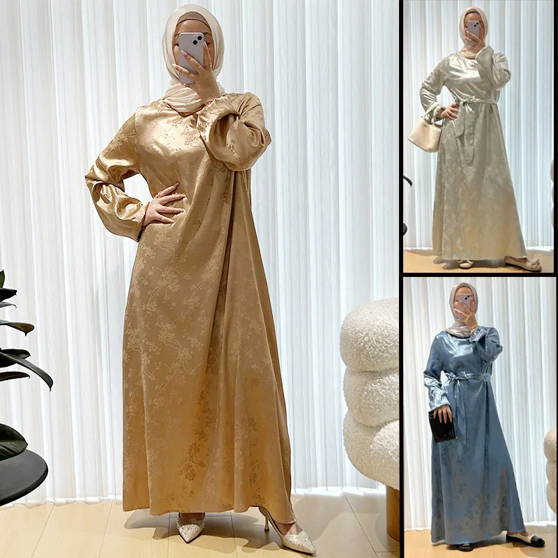 

Платье макси Абая женское платье с цветочным принтом Vestidos с поясом Джалабия ислам длинный халат Ид Рамадан Марокко Дубай мусульманские платья кафтан