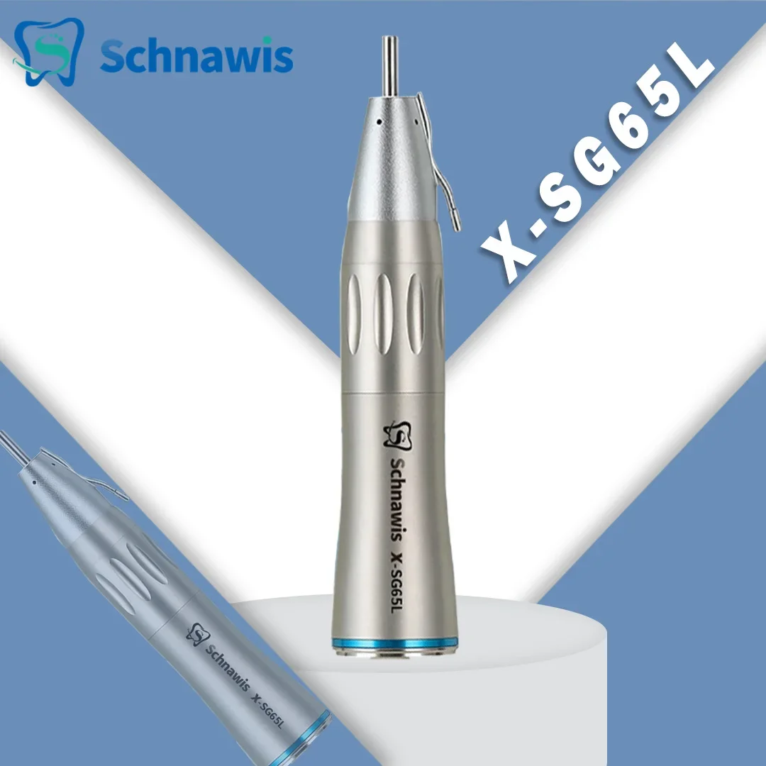 

SG65L Dental 1:1 Straight Handpiece Fiber Optic External Irrigation Dental Implant Surgical Dentistry Blue Ring