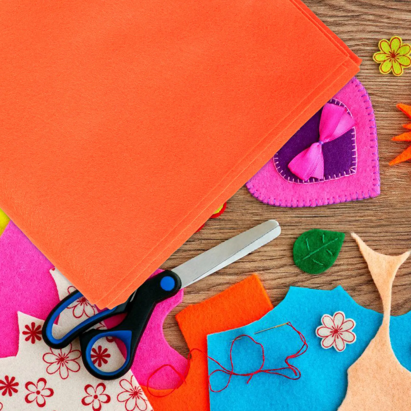 Orange Felt Fabric Soft Flexib - Art Craft Class review and price