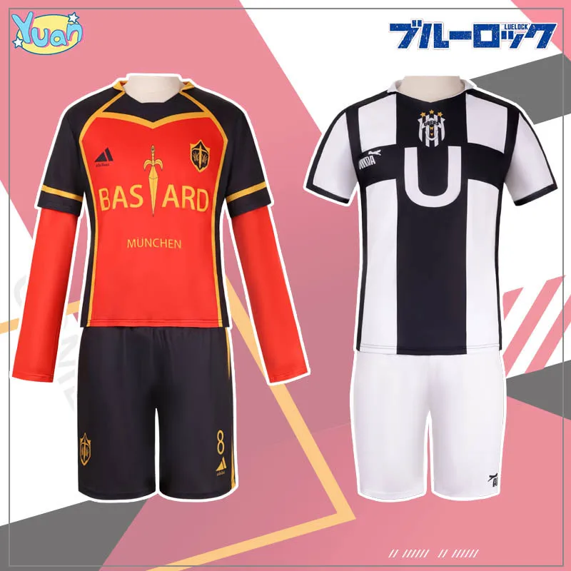 

New Blue Lock Cosplay Michael Kaiser Alexis Ness Ranze Kurona Barou Shouei Costume Wig German Team Jersey Football Uniform Man
