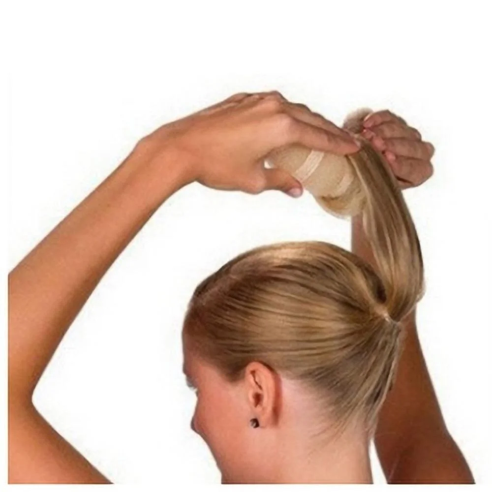 Women Hair Styling Tool Non Electric Big Ring Curler Donut Sponge Accessory Sweet Hairstyling Rollers view 3