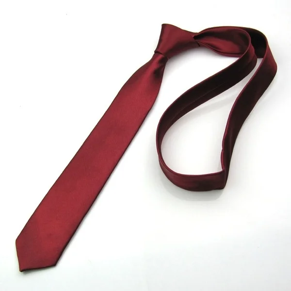 Accessori da uomo Cravatta sottile e sottile per uomo Tessuto jacquard Solido Champagne Arancione Rosso Viola Blu Cravatte Cravatta da sposa corbatas par