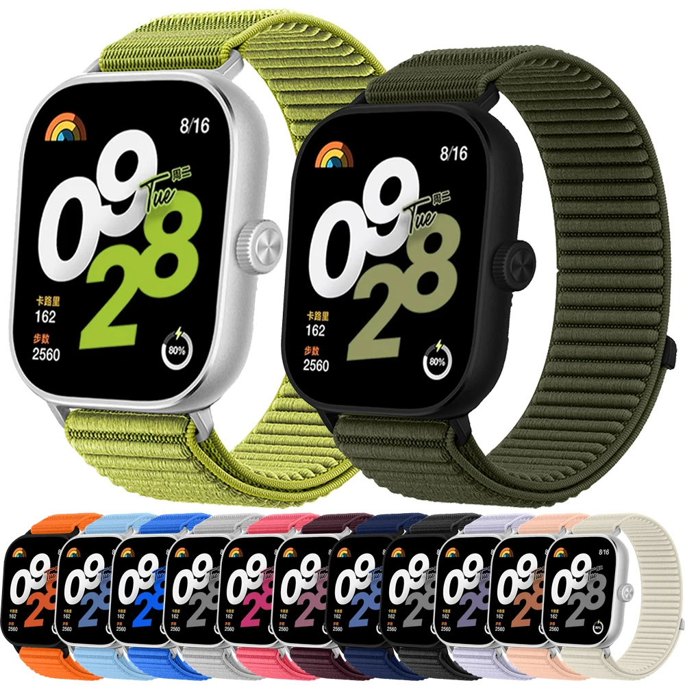 

Field Nylon Woven Loop Strap for Redmi Watch 5/4 Sports Smartwatch Wristband for Xiaomi Miband 9/8 Pro Bracelet Accessories