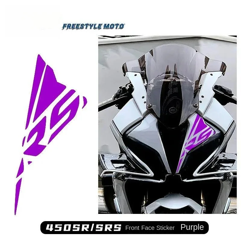 

Suitable For CFMOTO 450SR/SRS Motorcycle Front Face Decals No Residue Headlight Sticker Waterproof Body Anti-Scratch Decoration