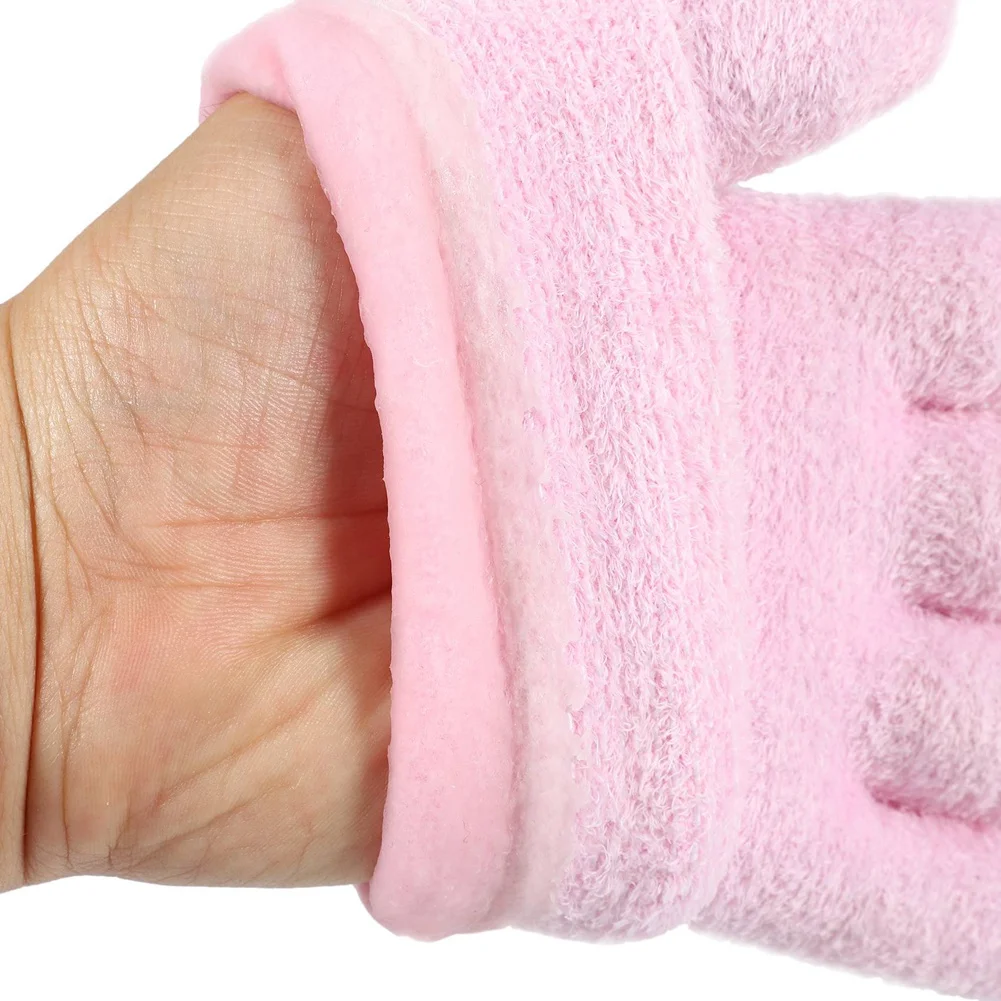 에센셜 오일과 비타민이 함유된 보습 장갑 젤 라이닝 면 장갑 4개