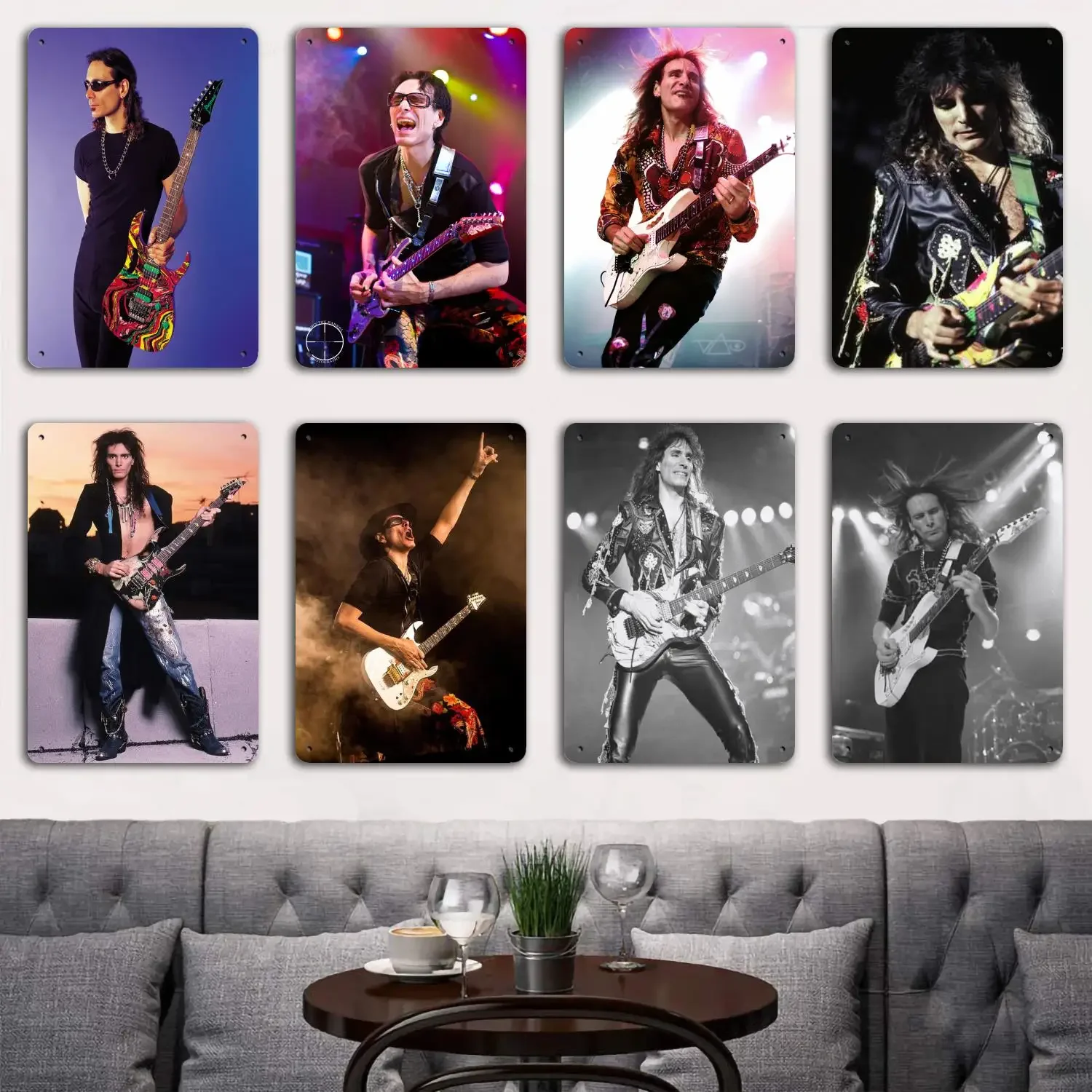 Steve Vai Poster Tin Metal Plaques and Signs Wall Decor, Captain Poster, Vintage Decor, Bar, Pub, Club, Wall Decoration