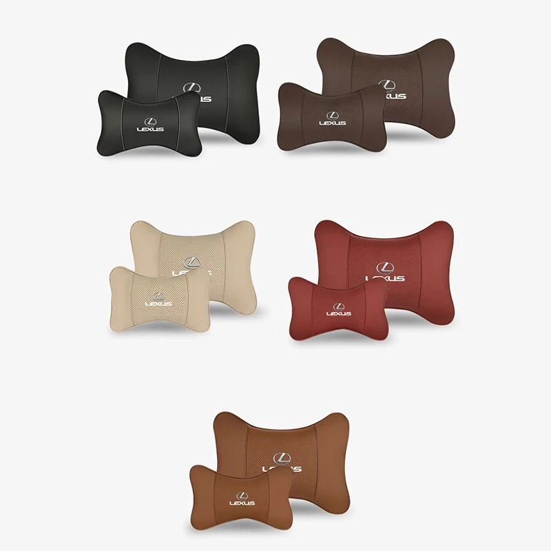 سيارة مسند الرأس بالمقعد وسادة الرقبة كرسي داعم للفقرات القطنية السيارات الداخلية لكزس LS LC RZ IS350 ES300 GS350 CT200h GX460 LX570 RX500h NX300 #6