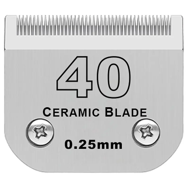 ABKS-For Andis, Oster A5, Wahl KM Series Animal Clippers Pet Dog Grooming Detachable Blade Size 40