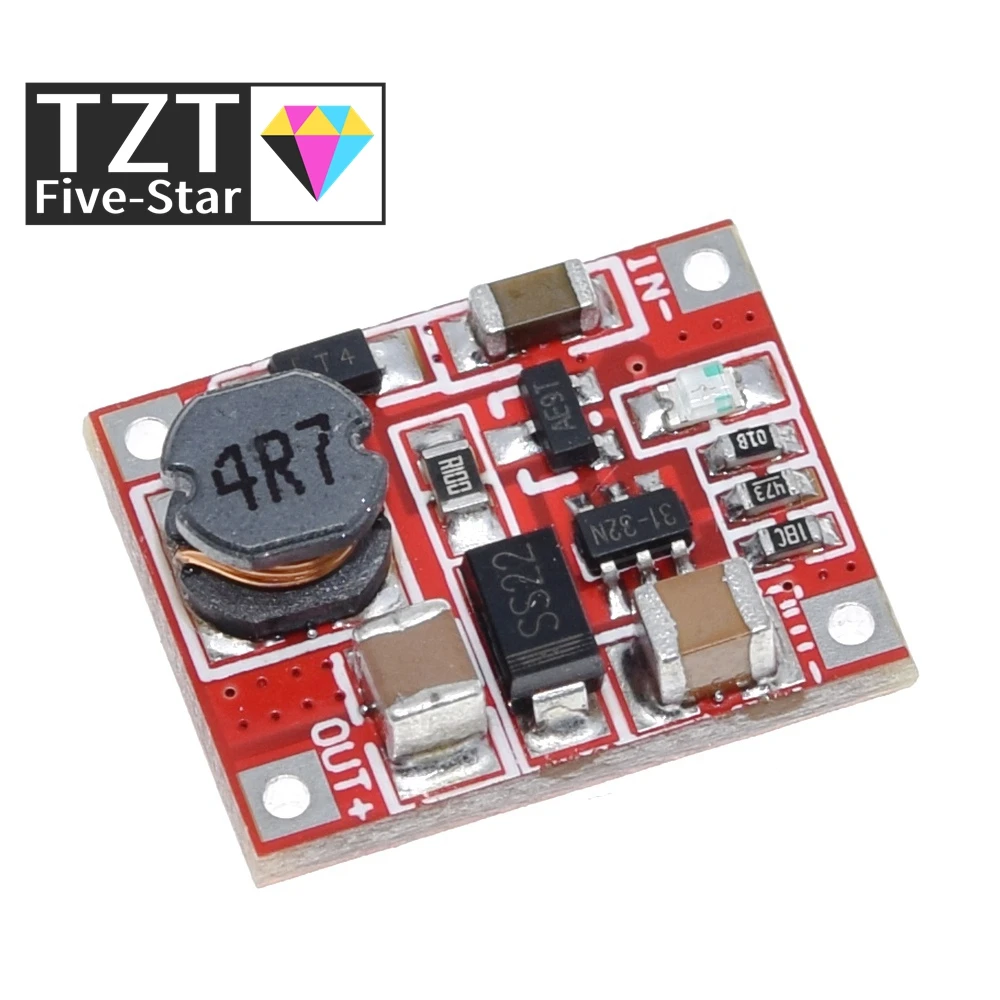 TZT 1/5PCS DC-DC Boost power supply module converter booster Step Up Circuit Board 3V to 5V 1A Highest Efficiency 96%