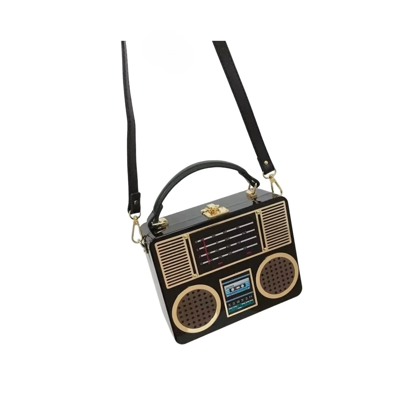 Fashion Radio Boombox Shoulder Bags Crossbody Bags for Women Designer Acrylic Box Totes Handbags and Purses