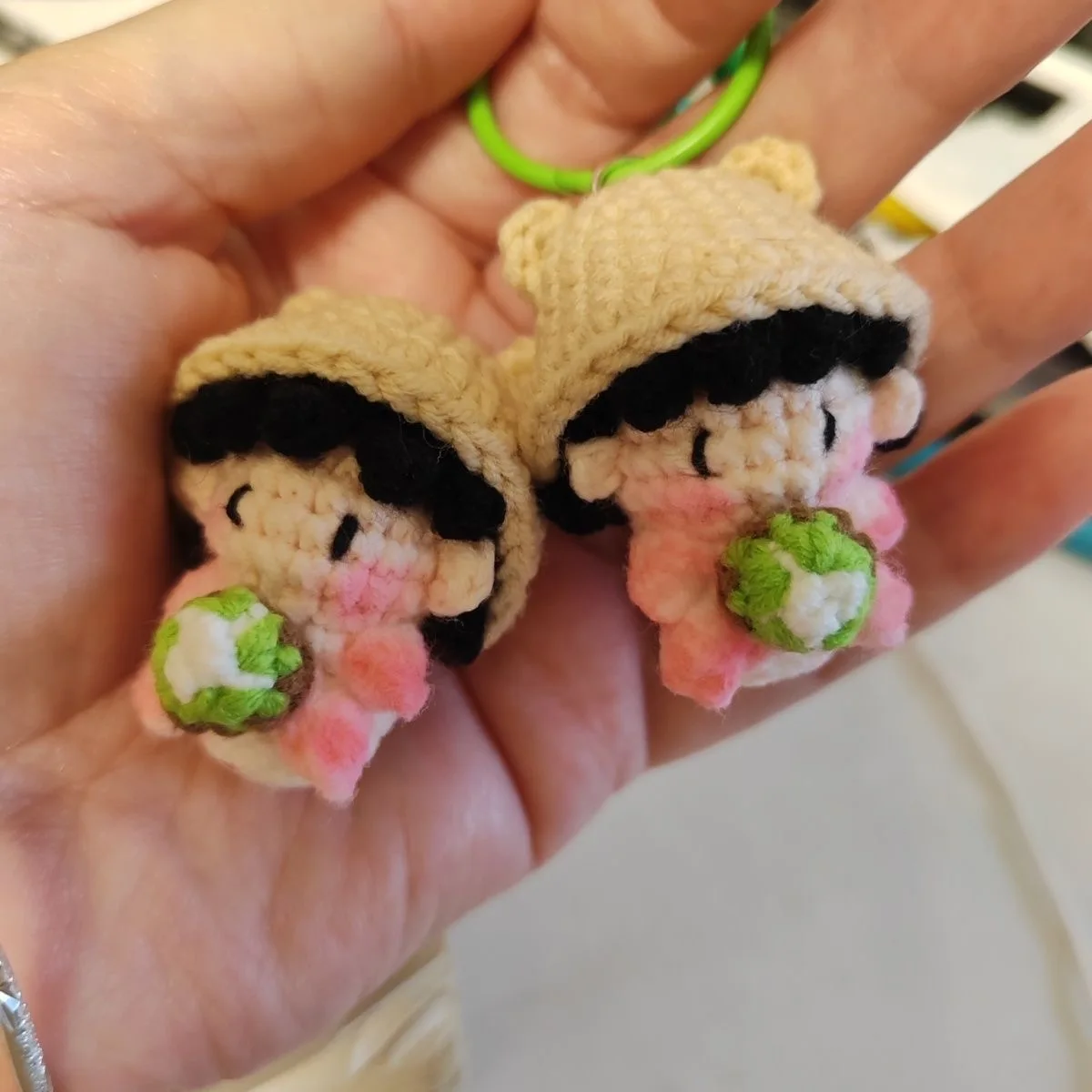 

Плетеные конфеты Yi из мармеладных конфет ручной работы с маленьким носом и подвеской для косплея, брелок, подвесная кукла в сумке